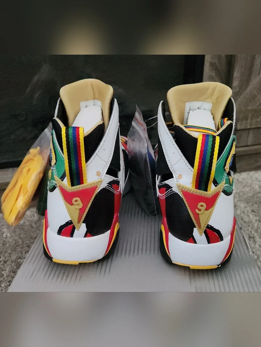 BRAND NEW AUTHENTIC AIR JORDAN VII RETRO BB 'MIRO OLYMPIC' SIZE 7.5
